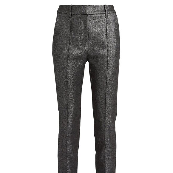 Veronica Beard Carlson Lurex (Metallic) Trousers, sz 6 - Picture 1 of 9
